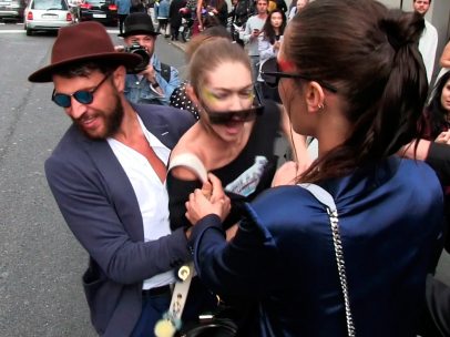 Un agresor ataca a Gigi Hadid