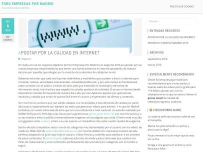Portal web del Foro empresas por Madrid