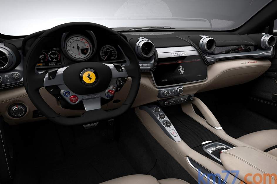 Aspecto interior del Ferrari GTC4Lusso