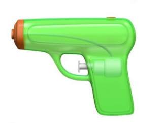 Emoji de la pistola de agua