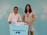 Los populares en rueda de prensa.