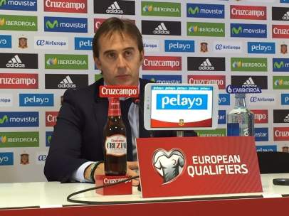 Julen Lopetegui, seleccionador nacional, en rueda de prensa