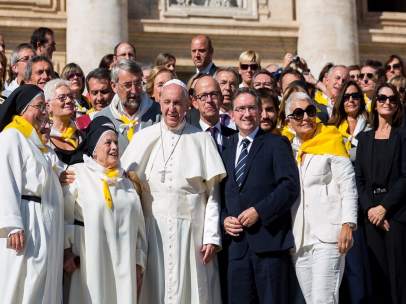 Audiencia del Papa al programa Invulnerables con J.Giró y Sor Lucía Caram