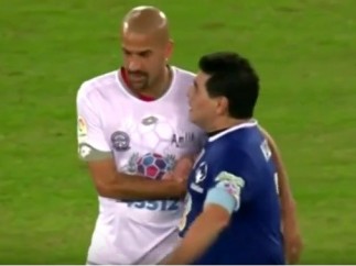 Maradona y Verón