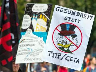 Protestas contra el CETA y el TTIP