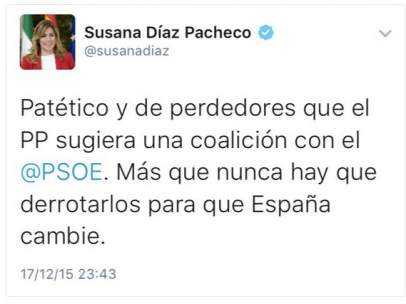 Tuit Susana Díaz
