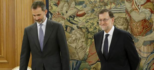 Rajoy, con Felipe VI