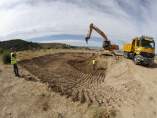 Trabajos en la zona donde podría estar la fosa de García Lorca