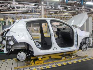 Cadena de montaje en una factoría de Renault