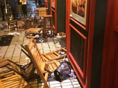 Incidentes entre hinchas del Sevilla y la Juventus