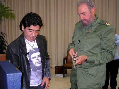 Maradona y Castro