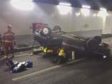 Simulacro de accidente en los túneles de la M-30 Simulacro de accidente en los túneles de la M-30