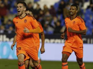 Gol de Medrán con el Valencia