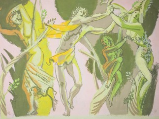 Hans Feibusch - Preparatory Study for Mural, 1952