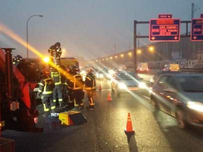 Accidente en la M-30
