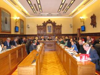 Pleno municipal en Gijón
