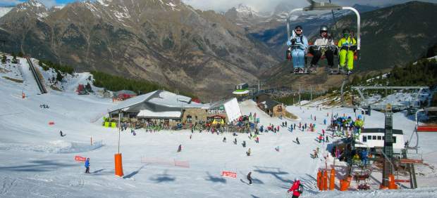 Nieve en Cerler. Nieve en Cerler.