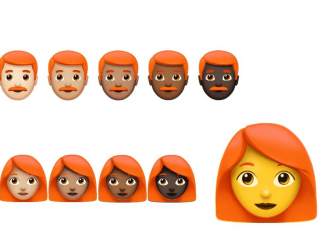 Emojis pelirrojos