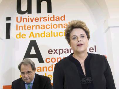 Dilma Rousseff, en Sevilla