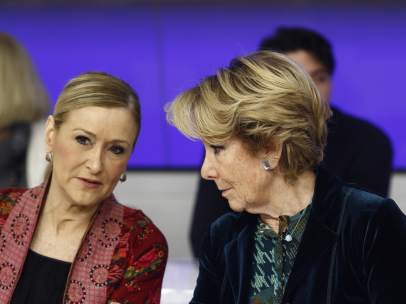 Cristina Cifuentes y Esperanza Aguirre
