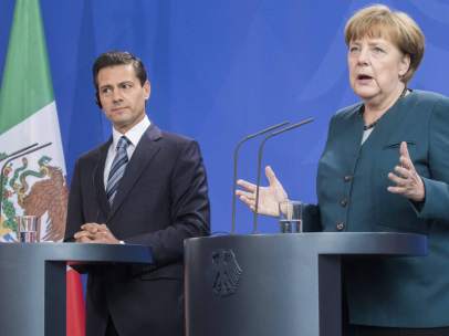 Angela Merkel y Enrique Peña Nieto