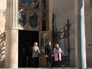 Irene Rigau, Artur Mas y Joana Ortega salen del juicio por el 9N.