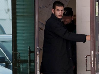 Lucas Hernández, en los juzgados