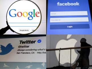 Google, Facebook, Twitter y Apple