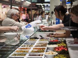 Parada de mercado en Barcelona