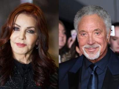 Priscilla Presley y Tom Jones