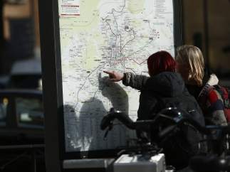 Turismo, turistas, turista, Plaza España, mapa de Metro de Madrid