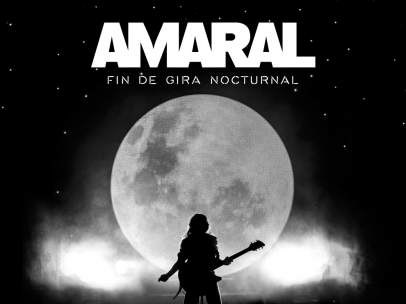 Cartel promocional de la gira 'Nocturnal' de Amaral.