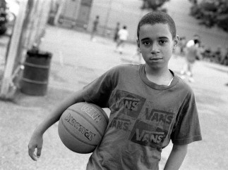 Robert Gerhardt, Young Basketball Player in the Park before Friday Prayers, Brooklyn, NY, 2011