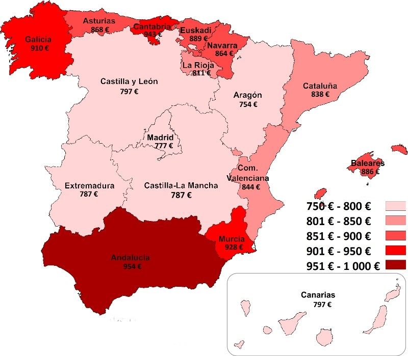 El precio medio de los seguros a todo riesgo en España