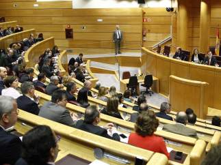 Rajoy preside en Grupo del PP en el Senado