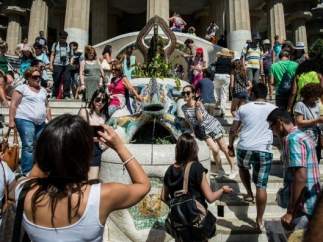 Turistas en Barcelona