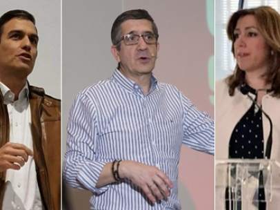 Candidatos a las primarias del PSOE