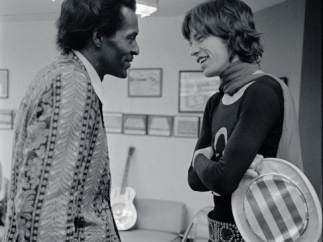 Chuck Berry y Mick Jagger