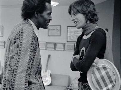 Chuck Berry y Mick Jagger