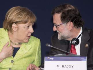 Angela Merkel y Mariano Rajoy