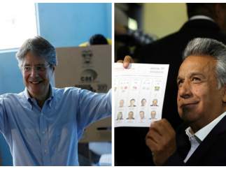 Guillermo Lasso y Lenín Moreno