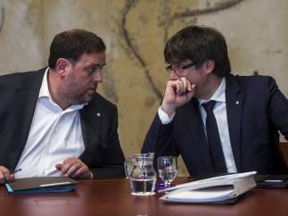 Junqueras y Puigdemont