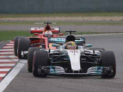 Hamilton y Vettel