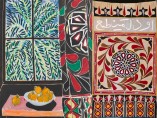 Interior with Egyptian Curtain Henri Matisse (French, 1869–1954), 1948. Egyptian tent curtain (khayamiya), Artist Unknown, Egypt, 19th – early 20th century