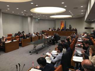 Pleno de la Diputación de Barcelona.