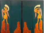 Doors for the Music Room of Mr. and Mrs. Solomon R. Guggenheim, 1925–26; Designed by Seraphin Soudbinine (French, b. Russia 1870–1944); Executed by Jean Dunand (French, b. Switzerland, 1877–1942); Made in Paris, France