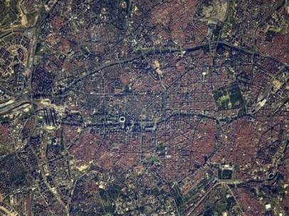 Madrid vista desde el espacio.