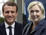 Macron y Le Pen Macron y Le Pen
