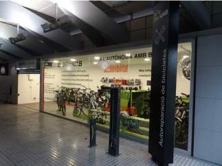 En la imagen el servicio de alquiler de bicicletas de la estación de FGC de la UAB.