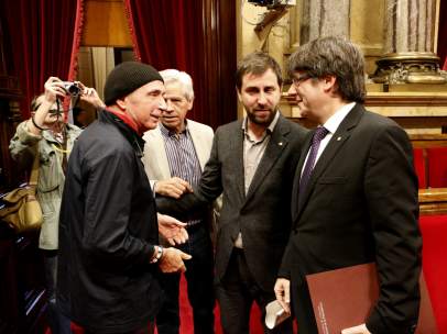 Llach en el Parlament